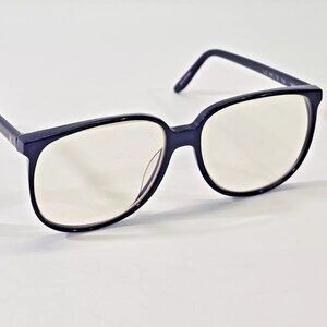 VINTAGE Liz Claiborne LC No. 12 Navy Blue Oversized Plastic Frames‎ Glasses